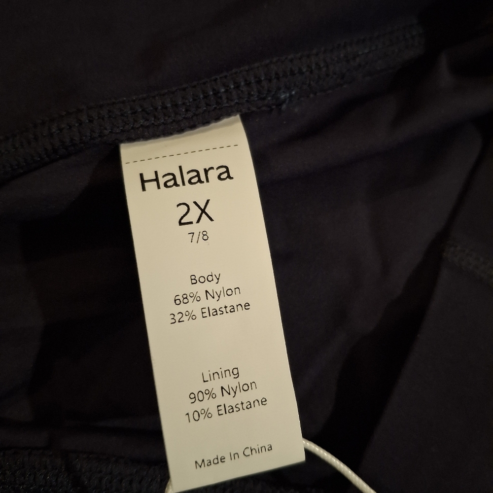 NWT HALARA Leggings 2XL 20W-22W Butt Lifting Shaping Pockets Mood Indigo Blue - Picture 8 of 9